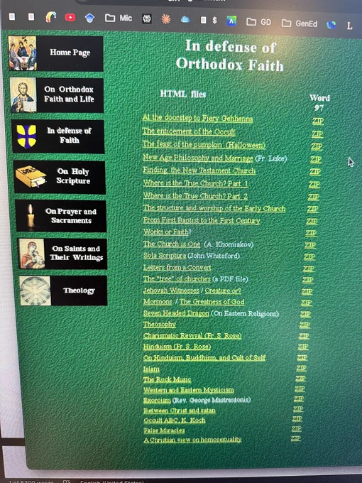 Old-school link page