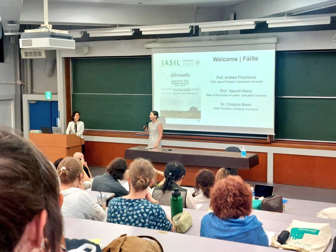 IASIL chair Tina Morin speaking at the opening of the conference 