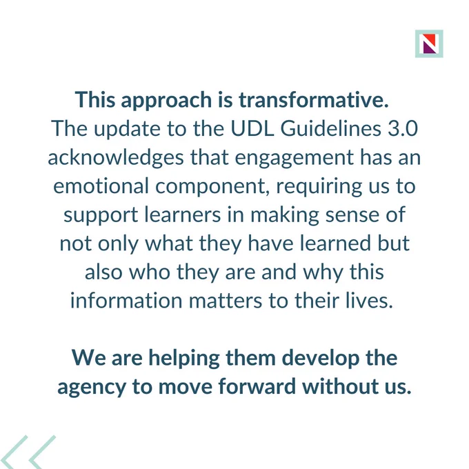 We are helping our students develop the agency to move forward without us.