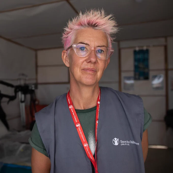 Becky Platt, the Emergency Health Unit's paediatric nurse in Gaza
