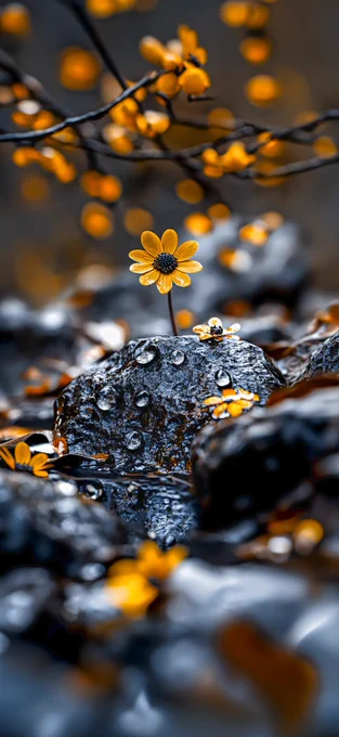 Blurred flower