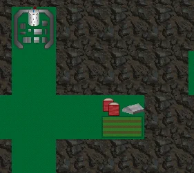 rocks instead of black areas