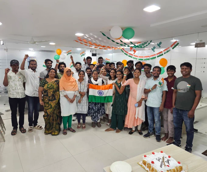 Independence day celebrations at Gradious Technologies 