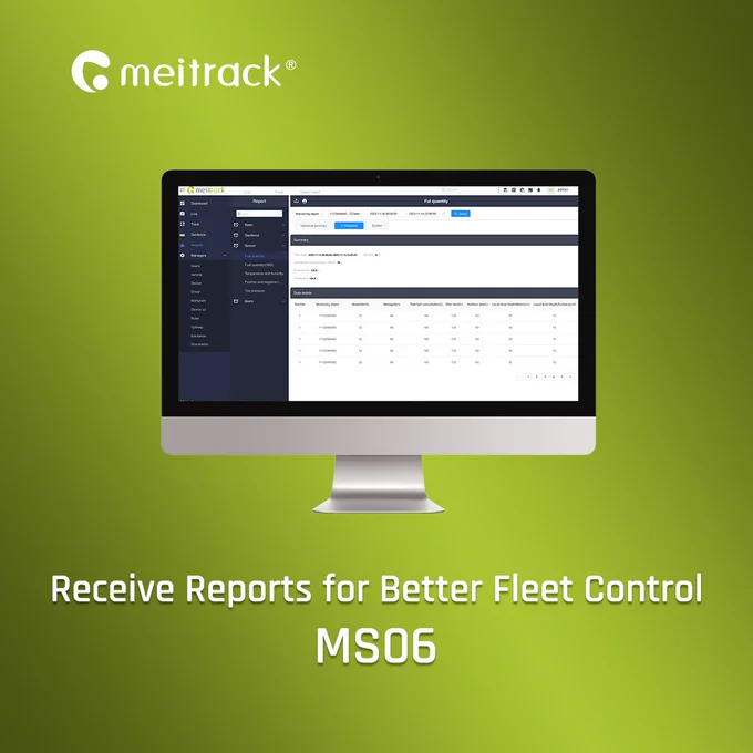 receive reports on ms06 for better fleet control