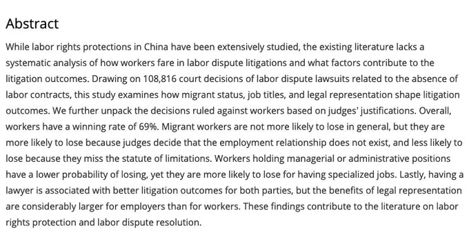 Abstract Judges’ interpretation of laws and labor rights protection