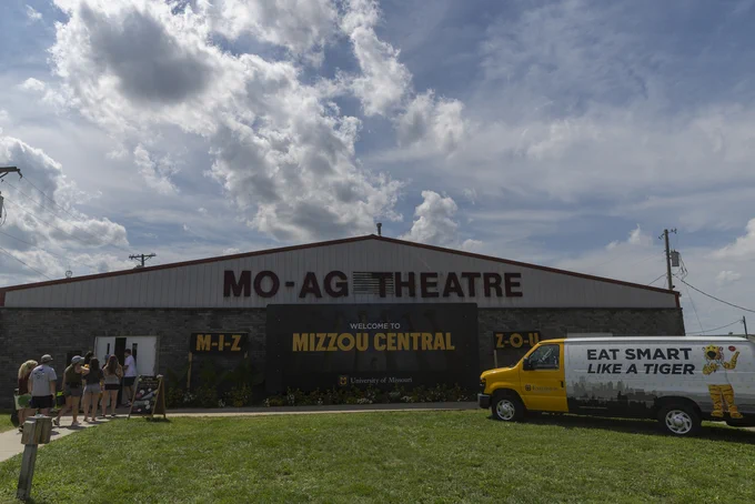 A theatre with a sign that says Mizzou Central