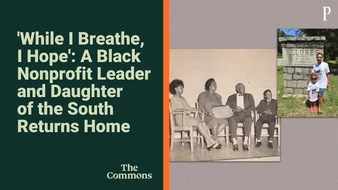 "While I Breathe, I Hope: A Black Nonprofit Leader and Daughter of the South Returns Home"
