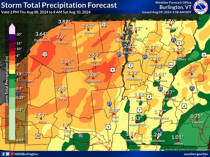 storm total precipitation map