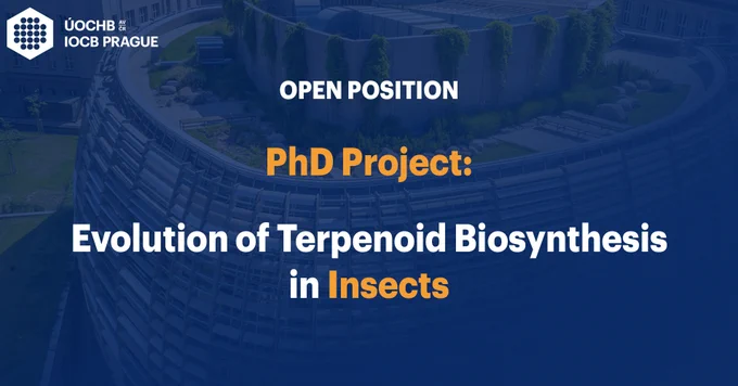 Open position & PhD project: Evolution of terpenoid biosynthesis in insects, Robert Hanus Group at IOCB Prague
