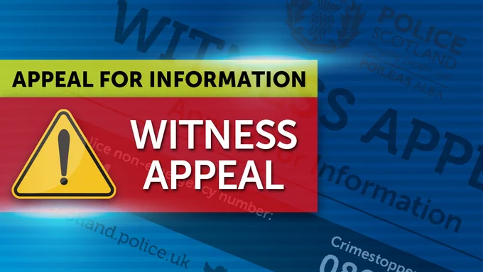 text graphic says appeal for information and witness appeal