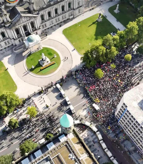 Belfast anti-racism rally