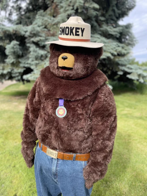 Smokey Bear at the first #Fireline5K in Boise, Idaho. Photo by Samantha Storms, BLM.