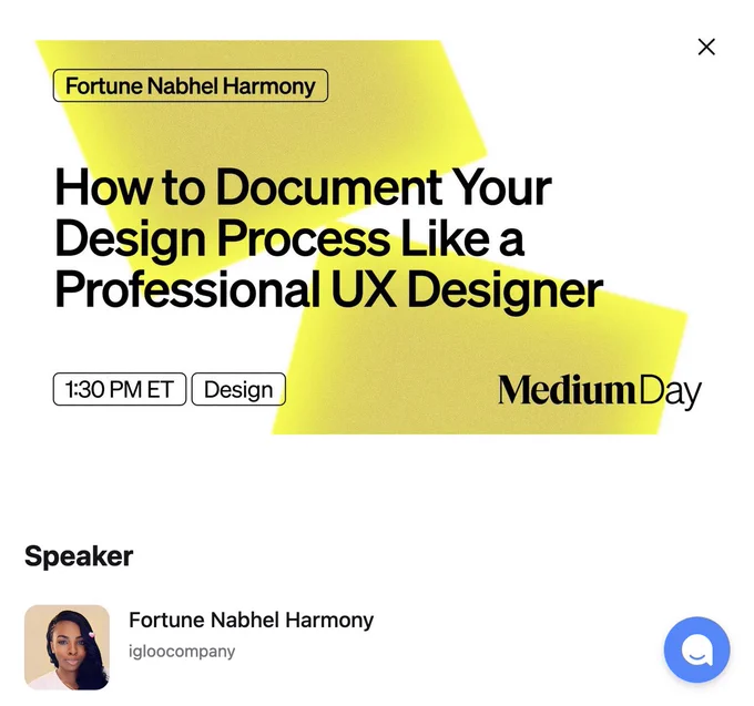 Nabhel is speaking at Medium Day 2024 on the topic: How to document your design process like a professional UX Designer