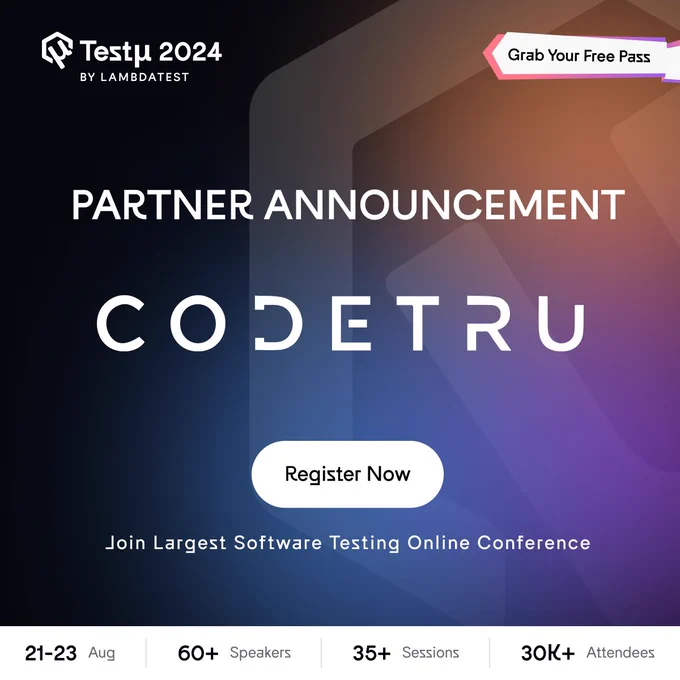 Meet Codetru on of the partners at TestMuConf 2024