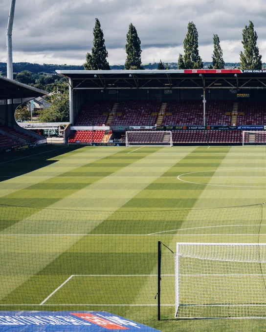 The STōK Cae Ras pictured from the Temporary Kop Stand