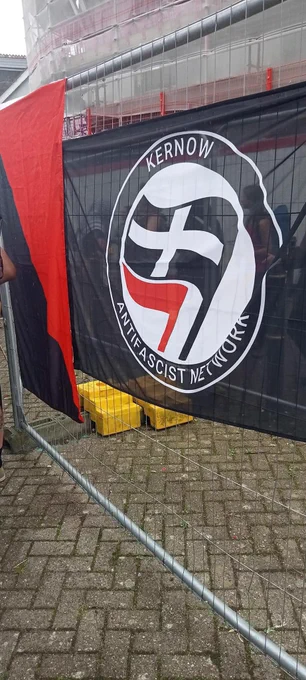 Kernow antifascist network flag
