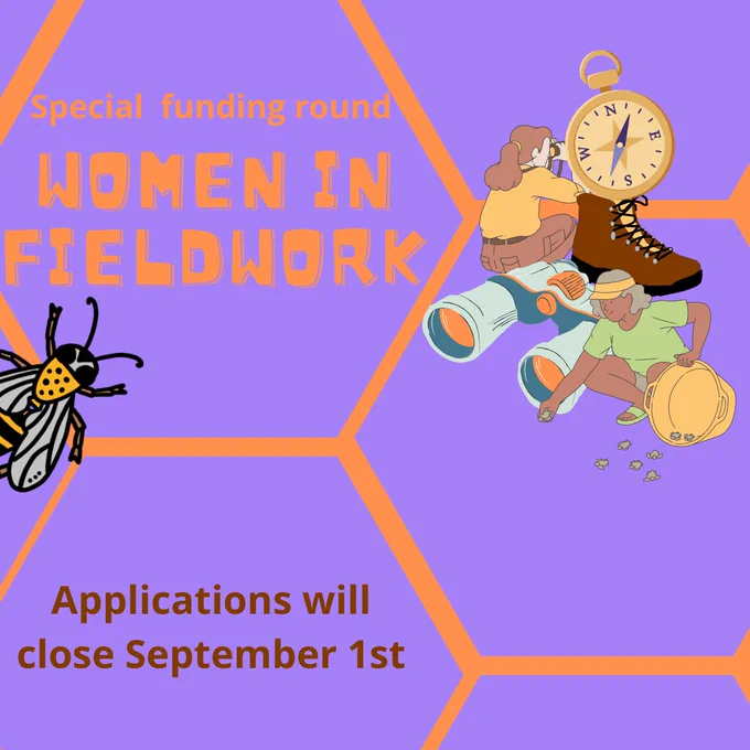 EXCITING NEWS!
We are accepting applications for a special funding round - Women in Fieldwork. If you identify as a woman conducting animal behaviour-related fieldwork, we welcome your application for one of four grants of £400 each. Deadline  September 1st, 2024.