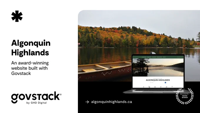 This is an image of the Township of Algonquin Higlands website