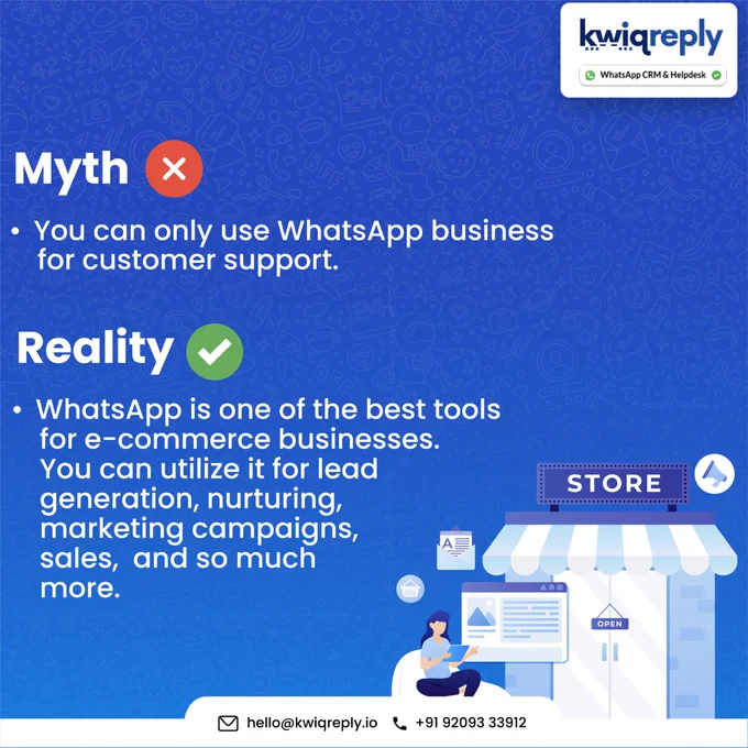 WhatsApp Business API offers versatile uses beyond customer support, including marketing and updates with Kwiqreply.