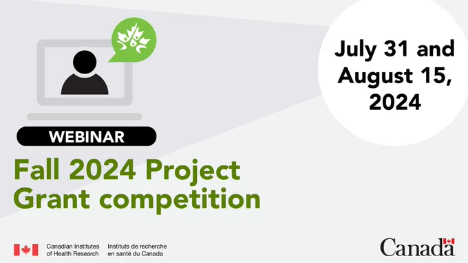 Webinar: Fall 2024 Project Grant competition. July 31 and August 15, 2024