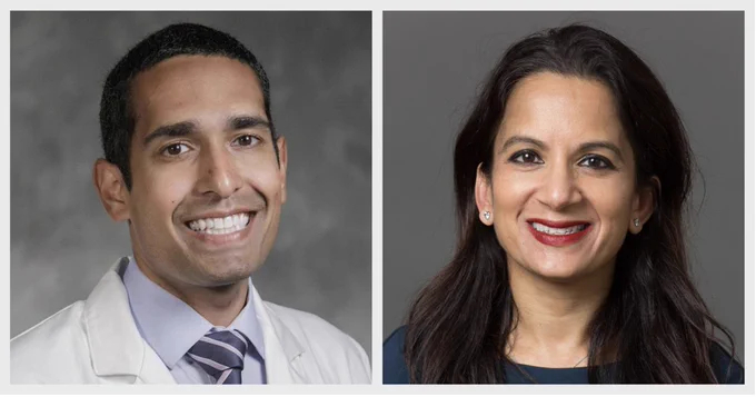 CPH leadership team member Senthil Selvaraj, MD, and CPH Director Svati H. Shah, MD