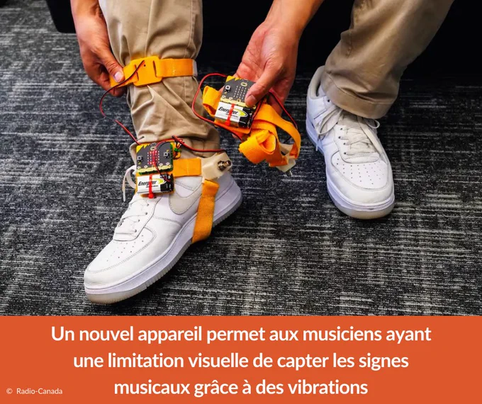Un nouvel appareil permet aux musiciens ayant une limitation visuelle de capter les signes musicaux grâce à des vibrations.