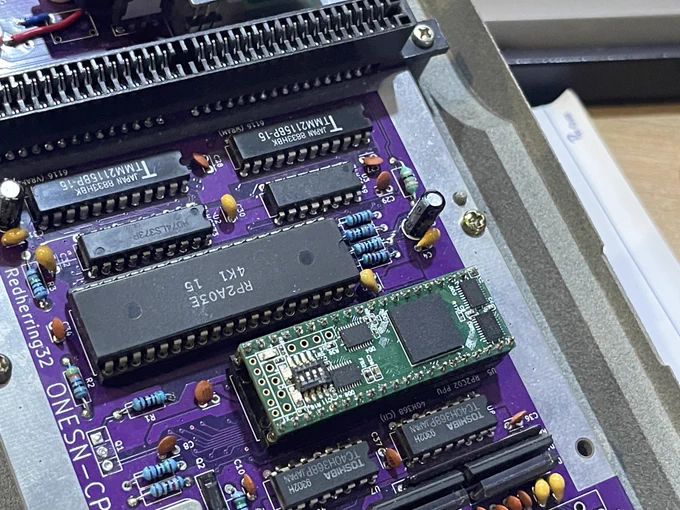 Installed on NES top-loader