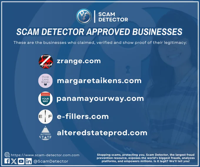 Scam Detector Approved Businesses