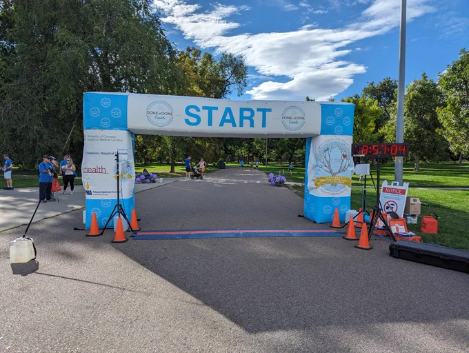 Photo of the start line of the 2024 PH in the Park 5K run/walk