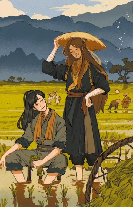 Official illustration from TGCF Volume 3, Russian edition
Artist: @___anteiku 