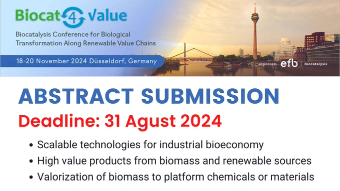 Biocat4Value: Biocatalysis Conference for Biological Transformation Along Renewable Value Chains