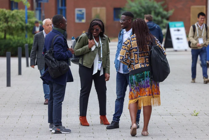 Attendees at the first day of the 35th International Geographical Congress (IGC) on DCU's Glasnevin Campus