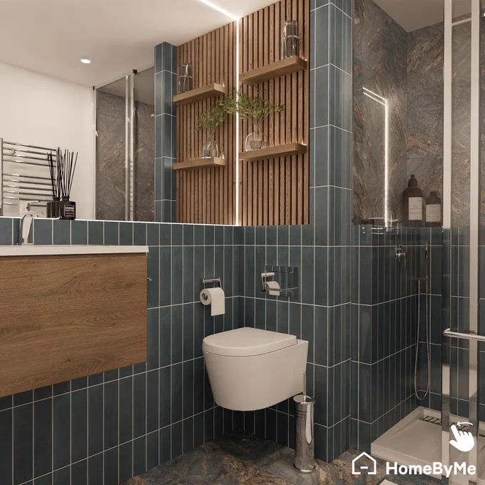 Discover this beautiful 3D bathroom made on our Free 3D Interior Design Solution HomeByMe 😍 ✨ by our ambassador @introvertnandee! 🤩 Click here to create your 3D interior project now for free: https://bit.ly/3A5Nr0R
