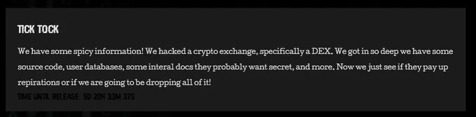 Disney Slack internal messages last month and a cryptocurrency exchange breached this month by NullBulge.