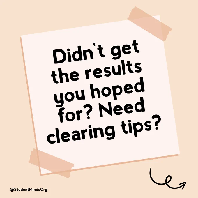 On a post it note, the text reads: Didn't get the results you hoped for? Need clearing tips?

