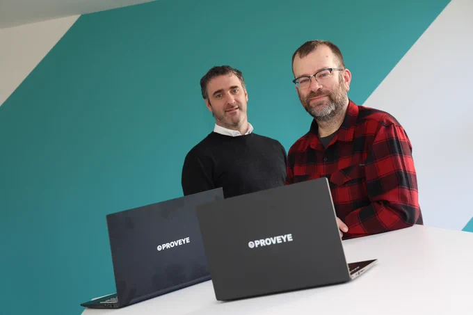 Pictured at NovaUCD in Dublin are Jerome O’Connell and Professor Nick Holden, co-founders, Proveye