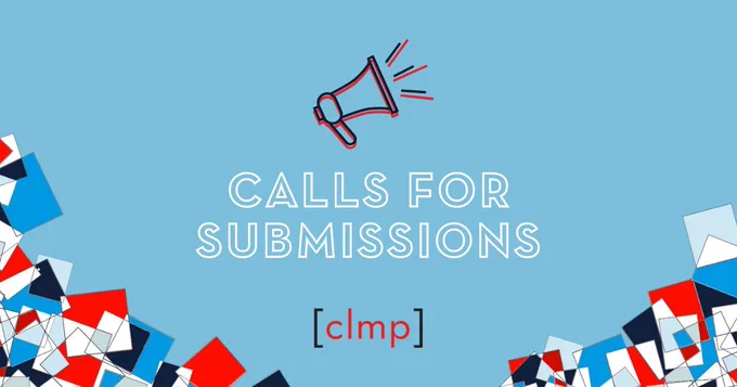 Light blue background with megaphone icon and text reading "Calls for Submissions."