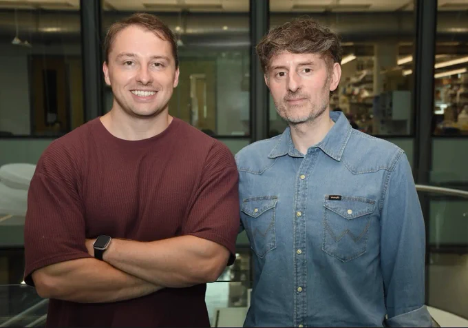 Full-color image of the authors standing in Frick Lab.