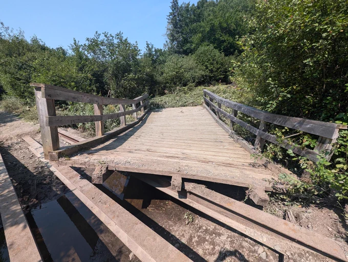 Damage on Trail 13