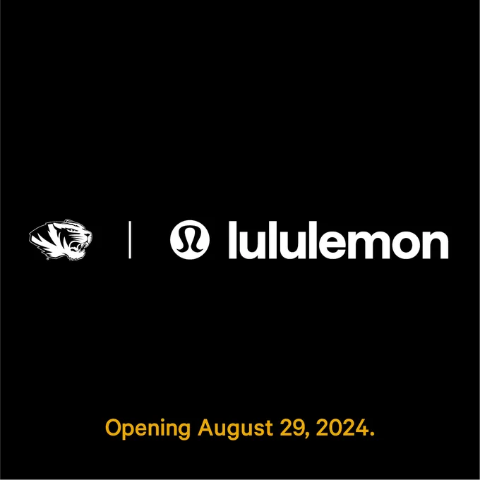 Mizzou and lululemon. Opening Aug. 29, 2024.