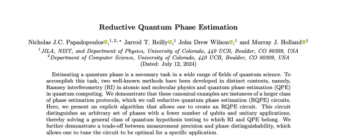 Pre-print titled "Reductive Quantum Face estimation." Abstract. July 2024 