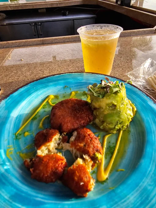 Enjoying every bite of crab cakes and avocado salad at Bistro 245, with a front-row seat to the waters off Key West. 🌅 The sunset is just around the corner—can't wait for the show to begin. 🦀🥑 Who else loves dining with a view like this?

#Bistro245 #HarborDining #KeyWestSunsets #IslandVibes #DiningWithAView #SunsetMagic #KeyWest