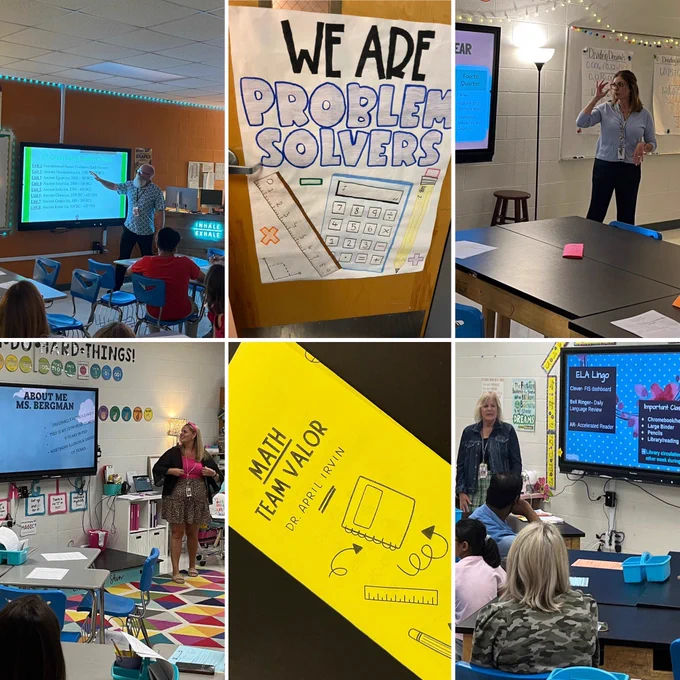 Collage of parent orientation