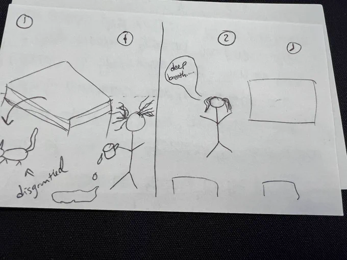 Picture illustration of Dr. B leading class.