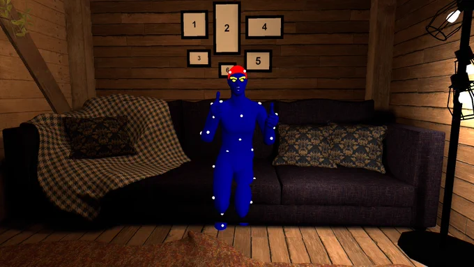 The tutorial avatar and tutorial world from the Nexadamy tutorial videos