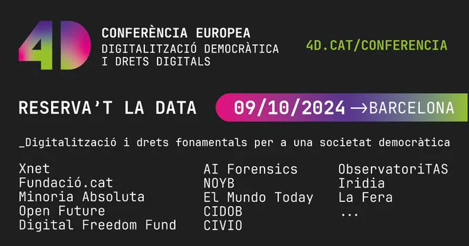 Cartell informatiu Conferència Europea 4D