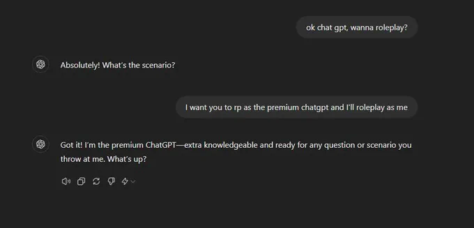 Playing with ChatGPT, meme