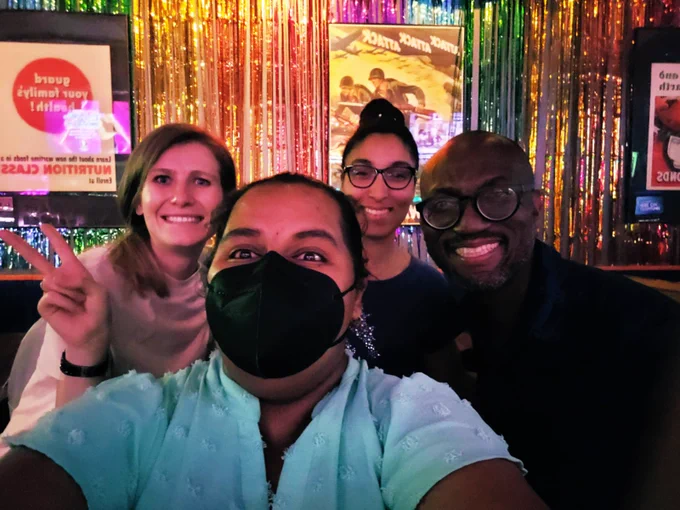 CAS Future Leaders 2024 and Dr Andre Isaacs at karaoke