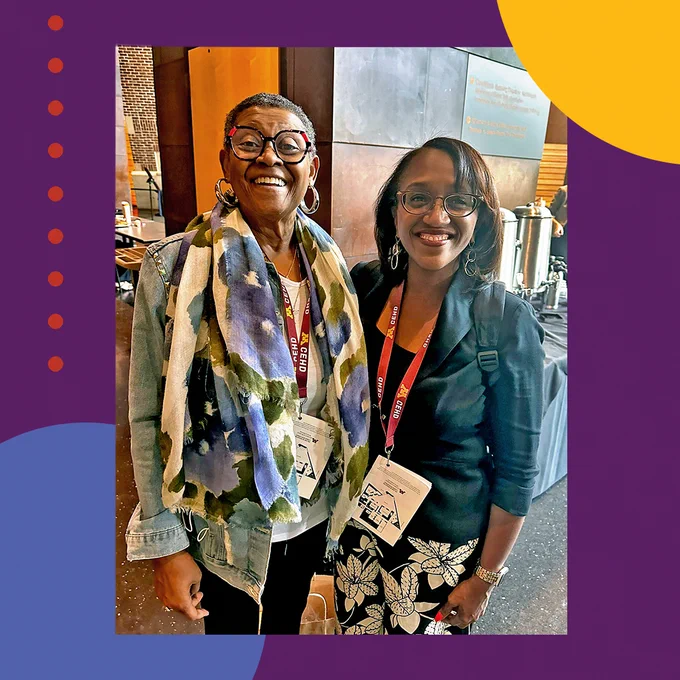 Superintendent Dr. Sayles-Adams had a chance to connect with former MPS Superintendent Dr. Bernadeia Johnson.
