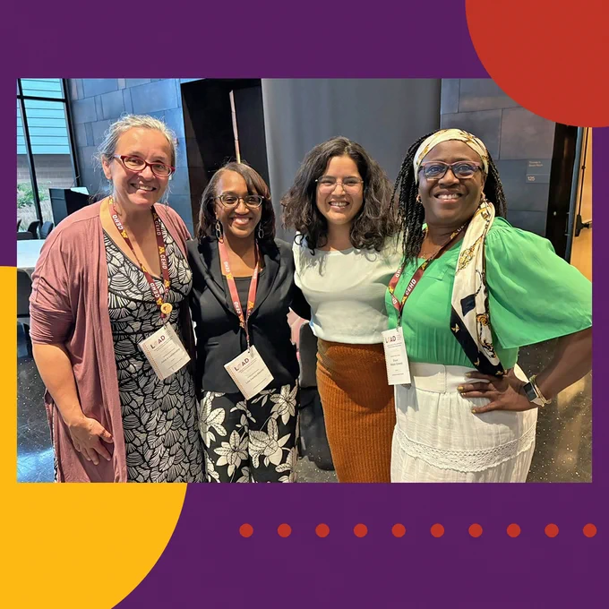 Dr. Sayles-Adams and MPS Magnet Content Leads (L-R): Julie Loxtercamp, Dr. Sayles-Adams, Maria Froud-Martinez and Grace Mobosi-Enwesi.